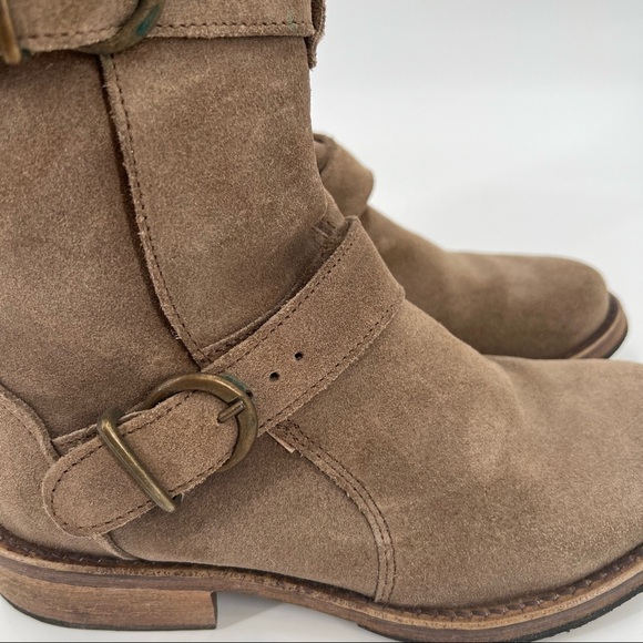 STEVE Madden tan suede buckle tall boots size 6.5 - Picture 4 of 9